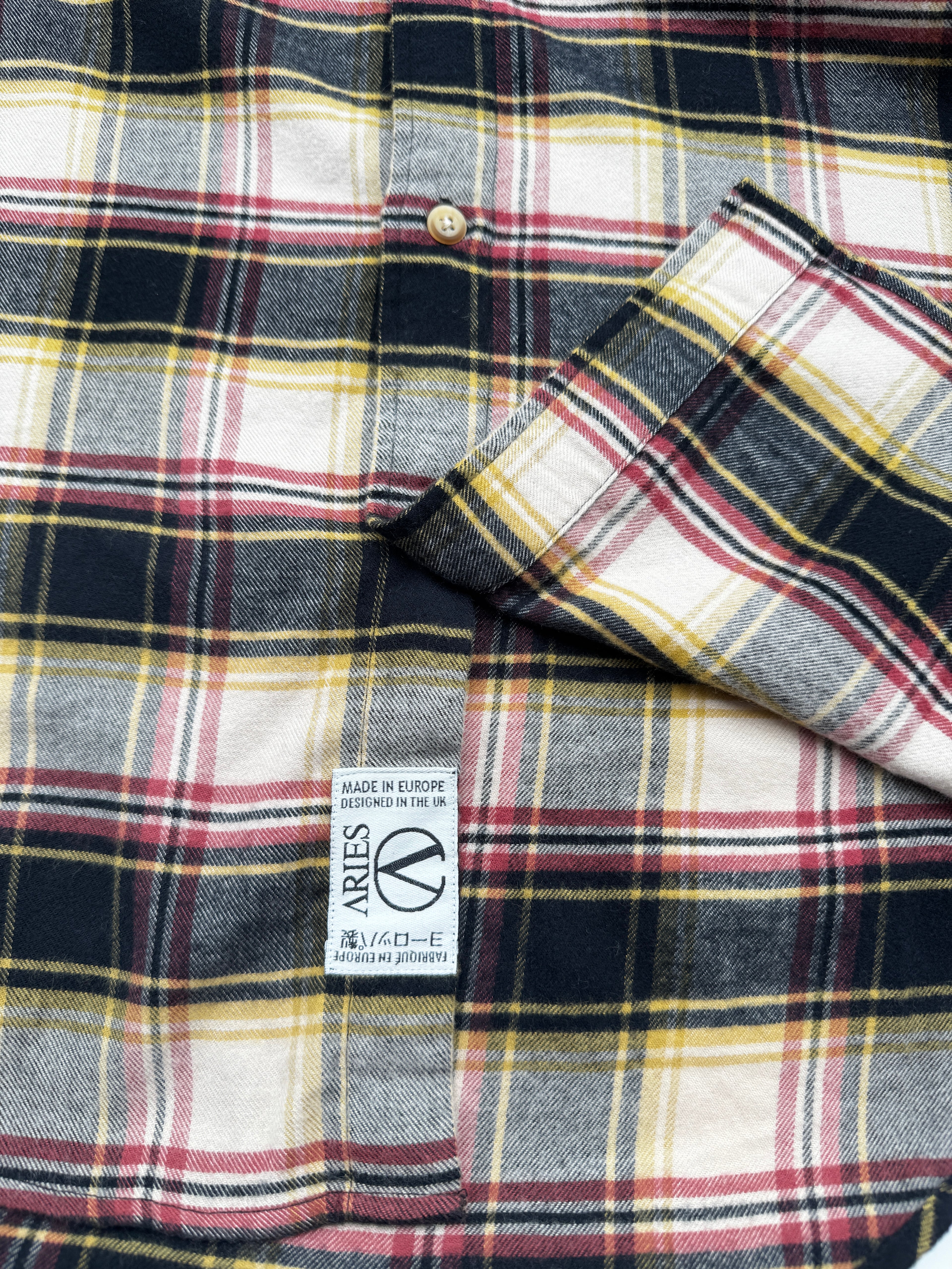 Aries Plaid Flannel Shirt Size XS