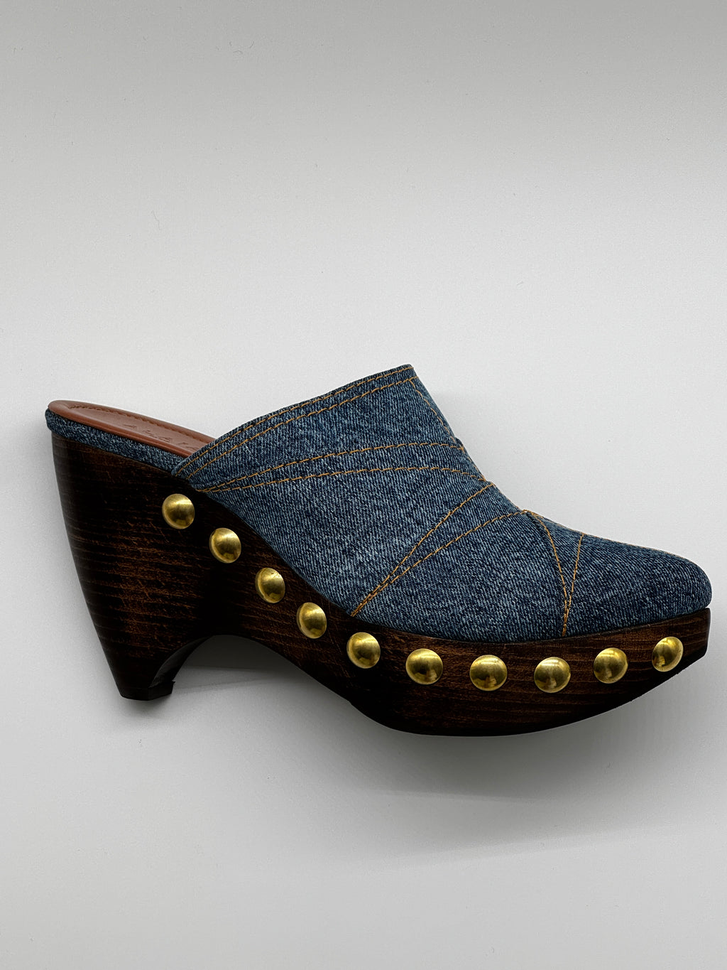 Alaïa Le Sabot Bleu Jeans Mules Size 7 UK