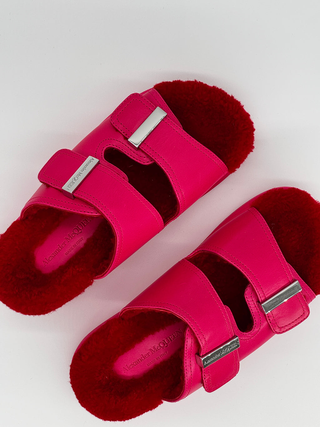 Alexander McQueen Leather Mules Size 3.5UK