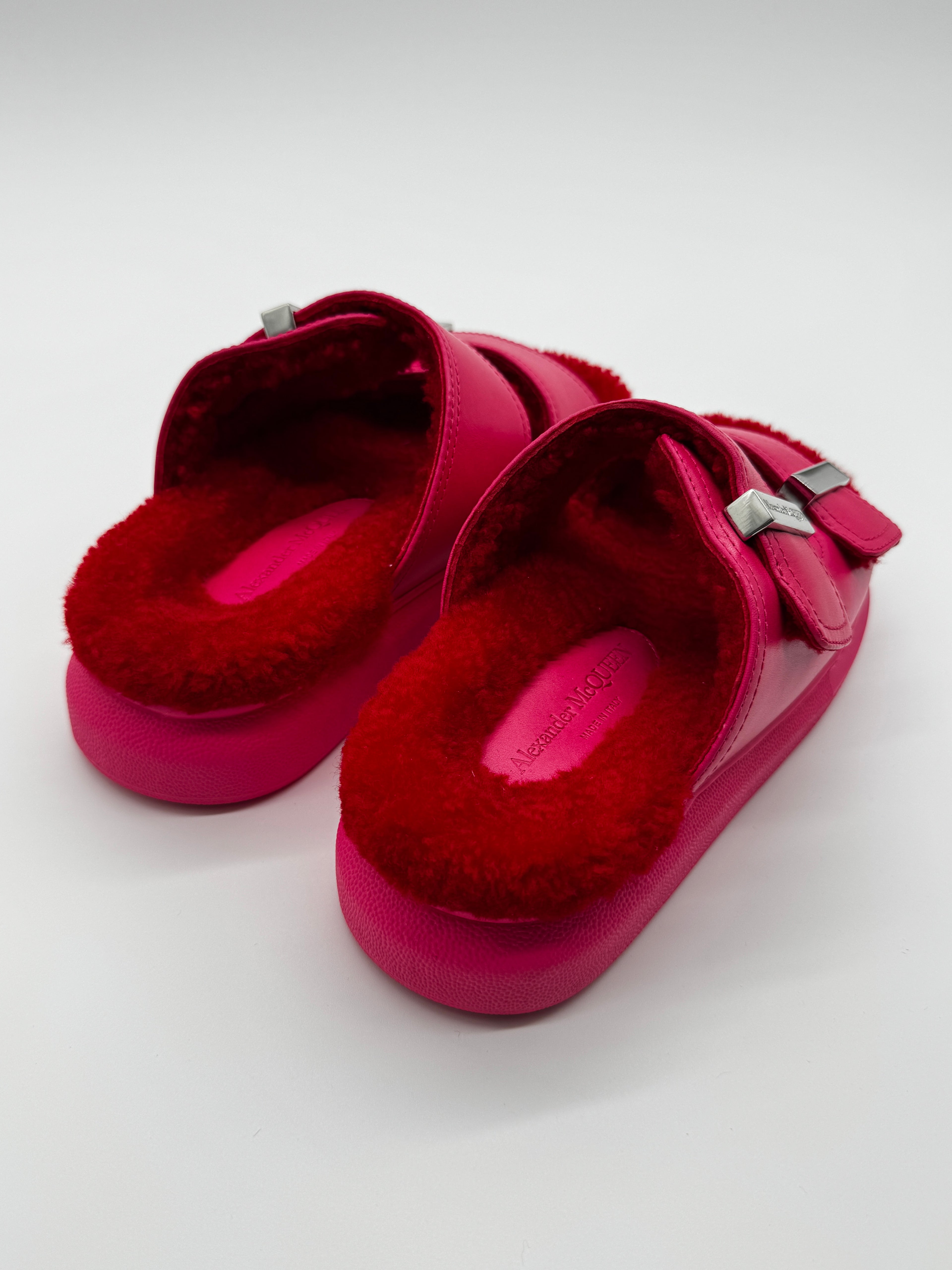 Alexander McQueen Leather Mules Size 3.5UK
