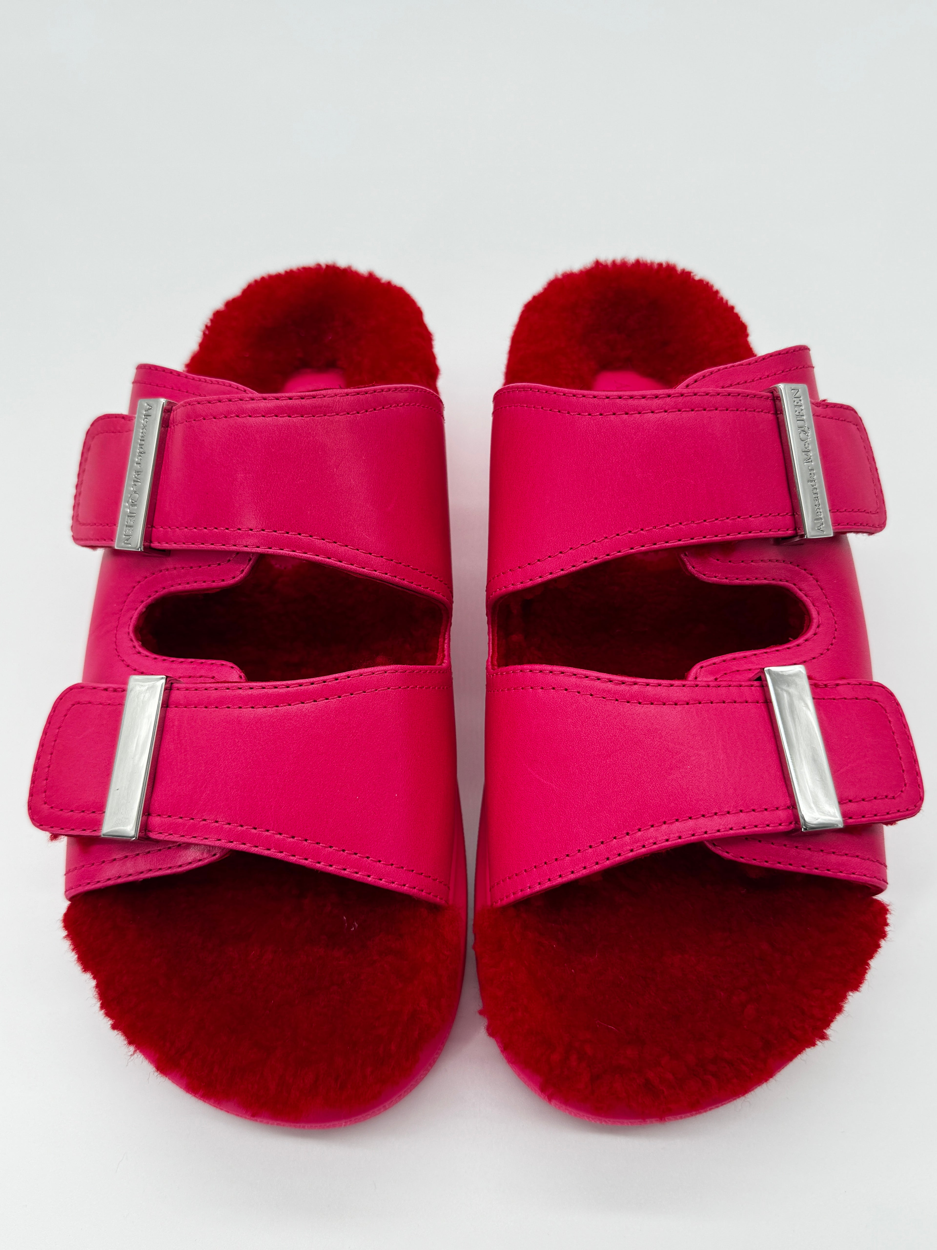 Alexander McQueen Leather Mules Size 3.5UK