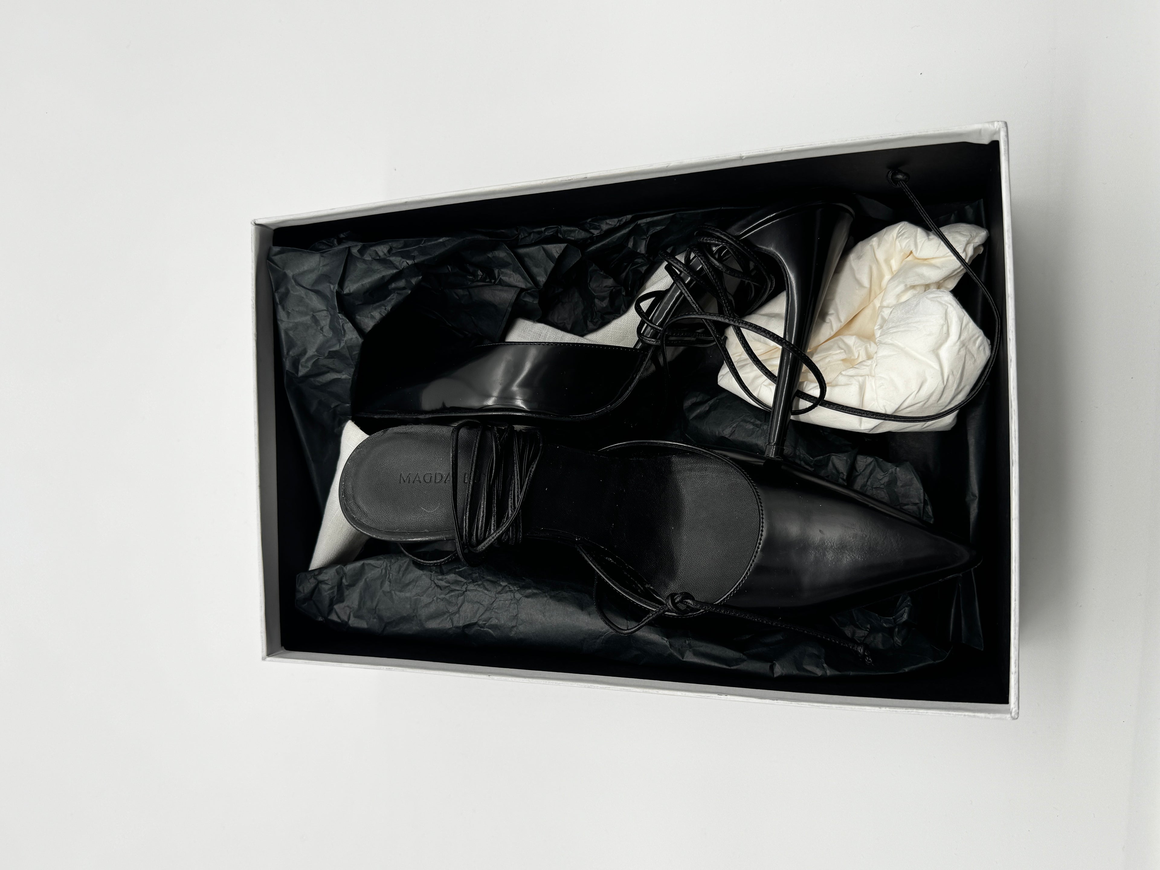 Magda Butrym Black Pointed Heels Size 4 UK