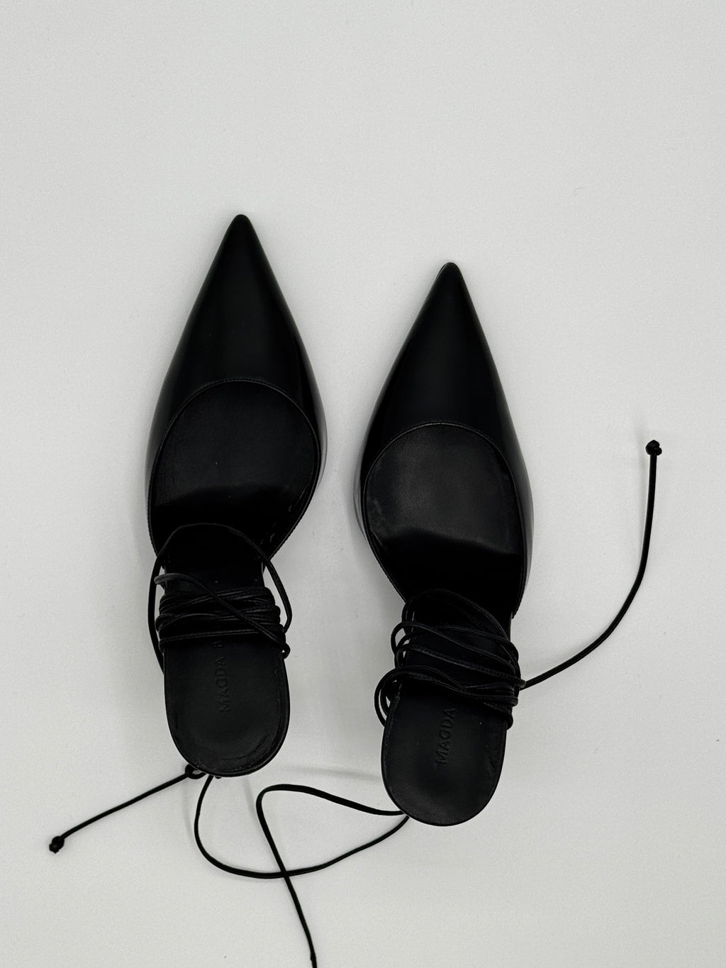 Magda Butrym Black Pointed Heels Size 4 UK