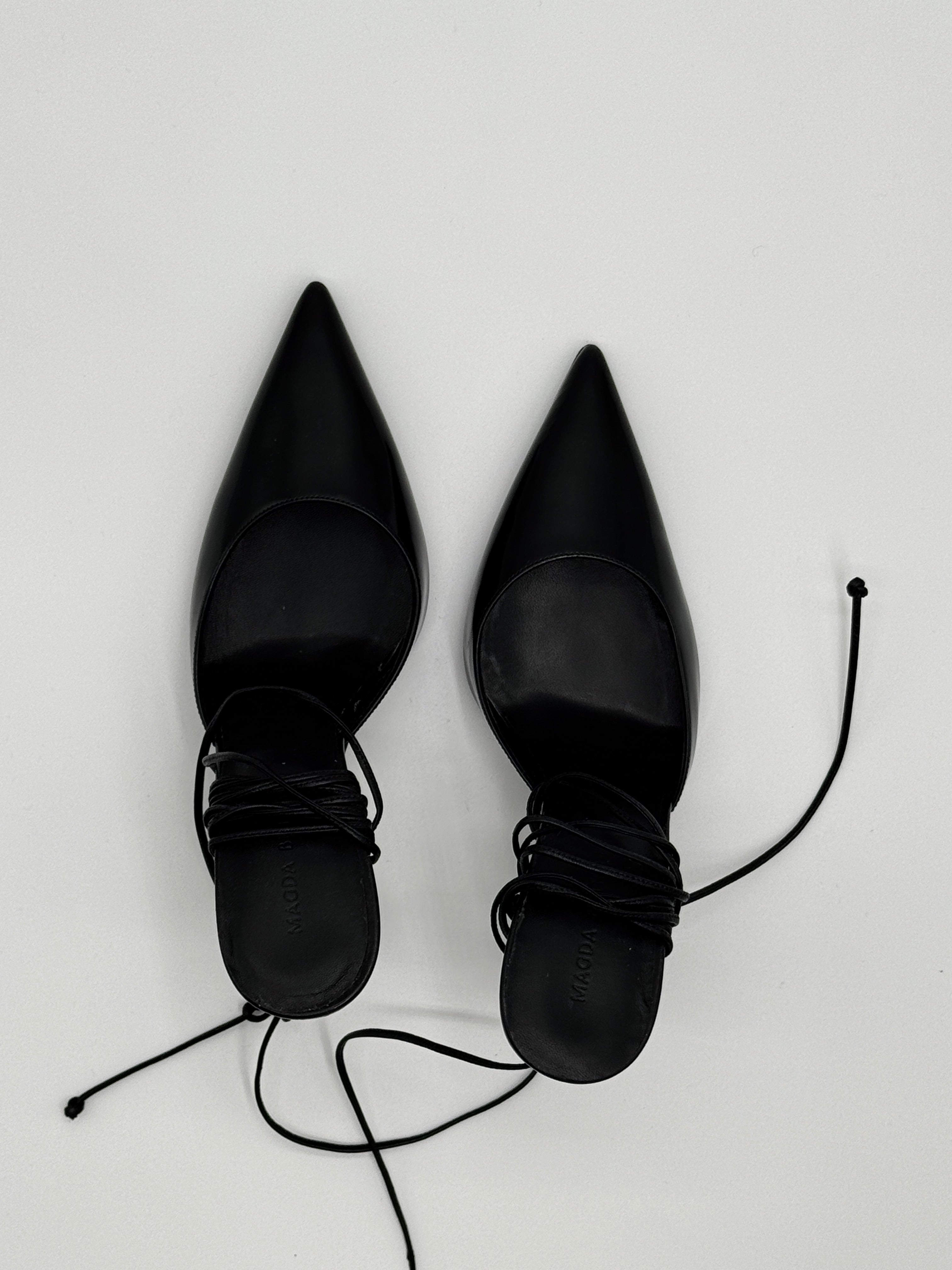 Magda Butrym Black Pointed Heels Size 4 UK