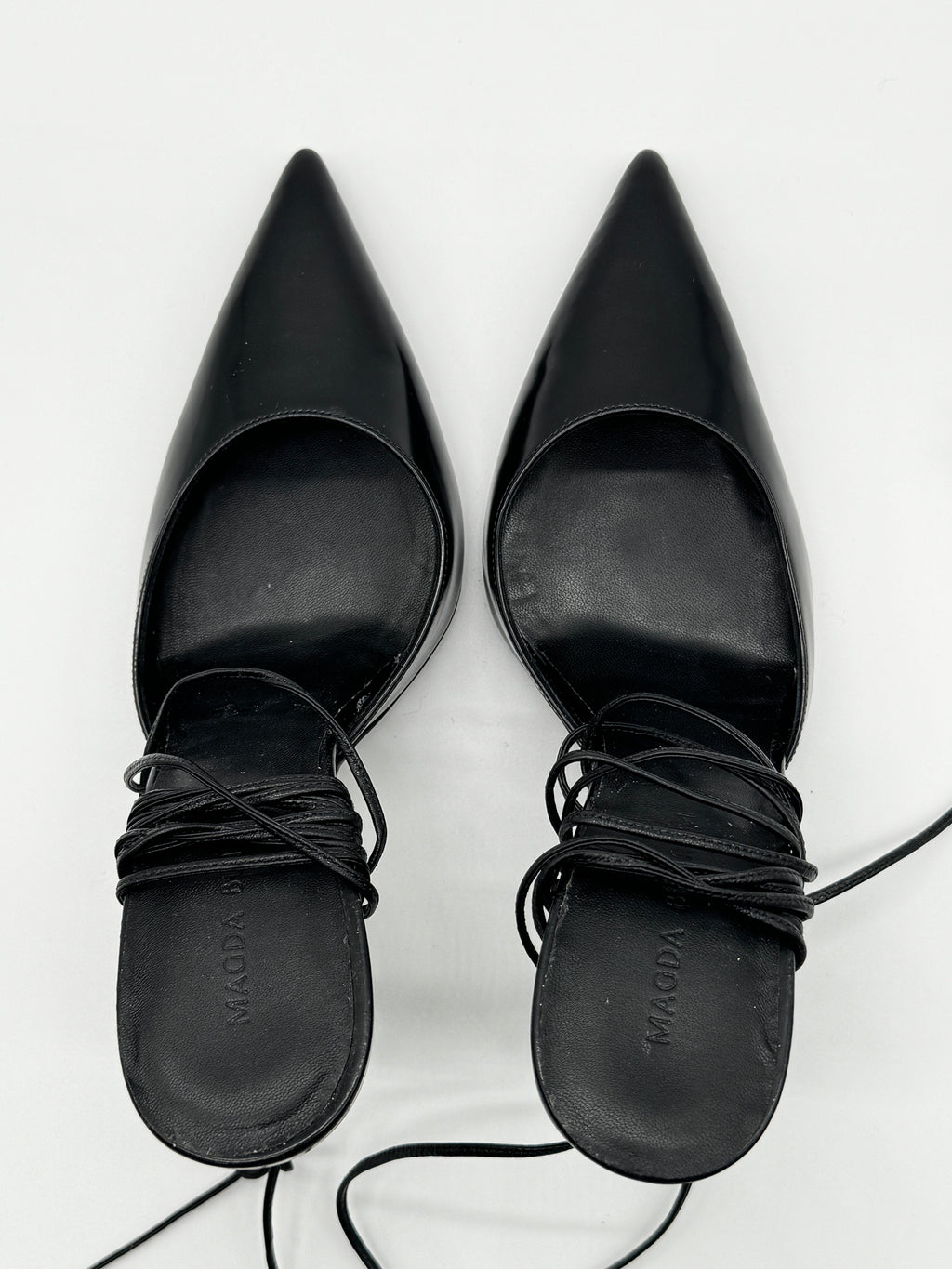 Magda Butrym Black Pointed Heels Size 4 UK