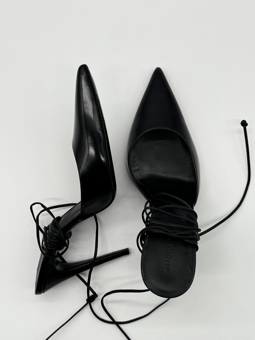 Magda Butrym Black Pointed Heels Size 4 UK