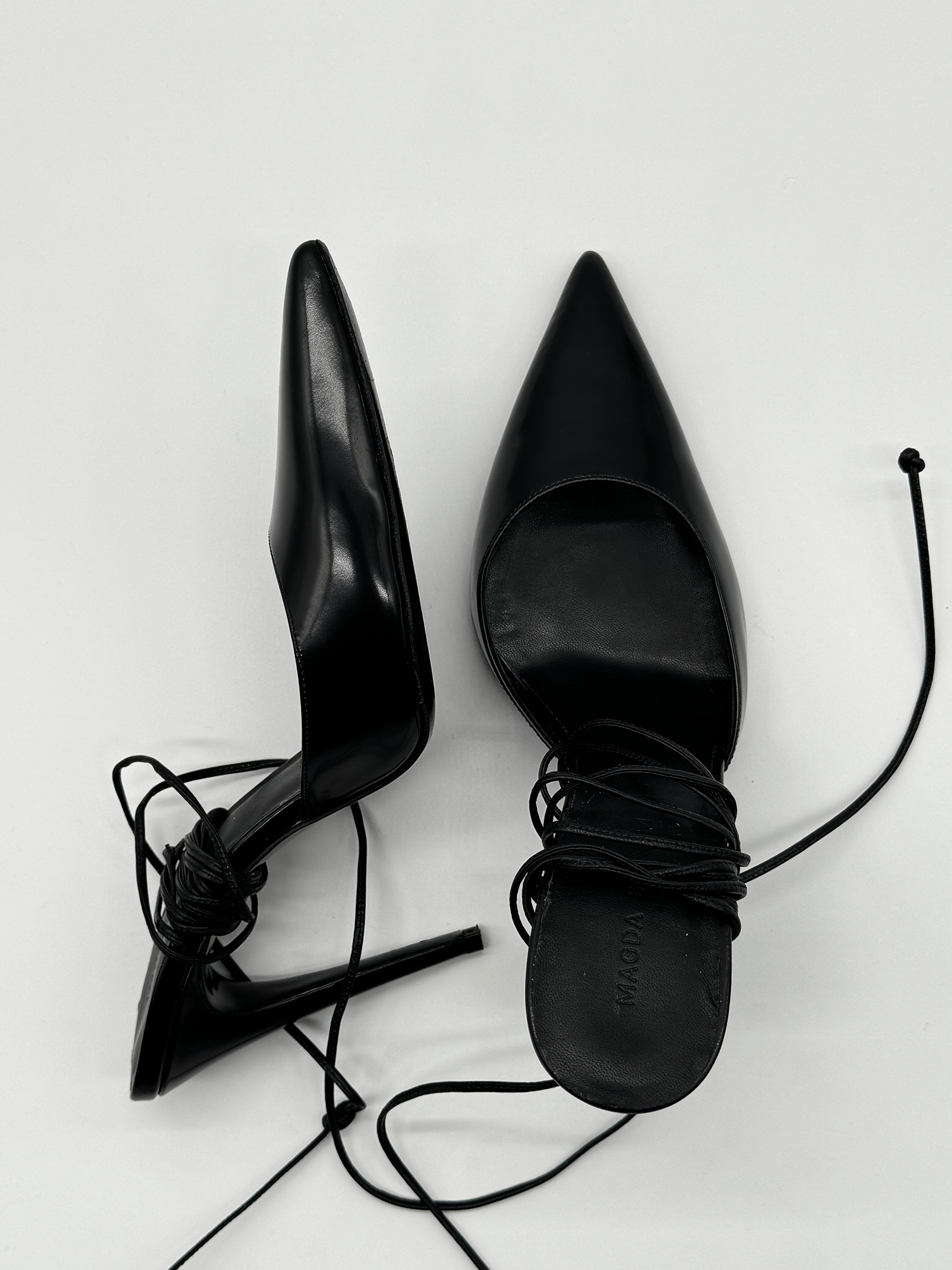 Magda Butrym Black Pointed Heels Size 4 UK