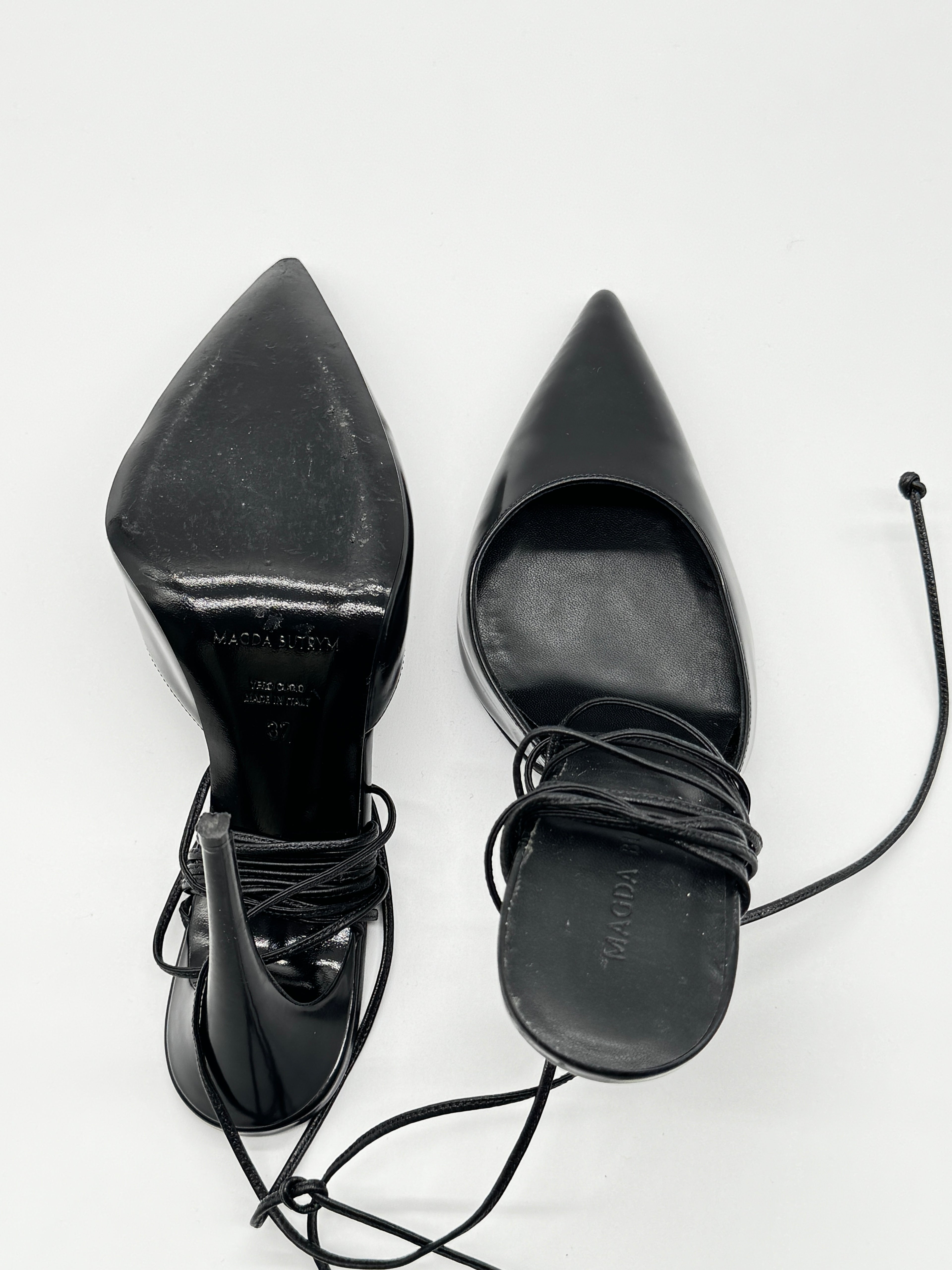 Magda Butrym Black Pointed Heels Size 4 UK