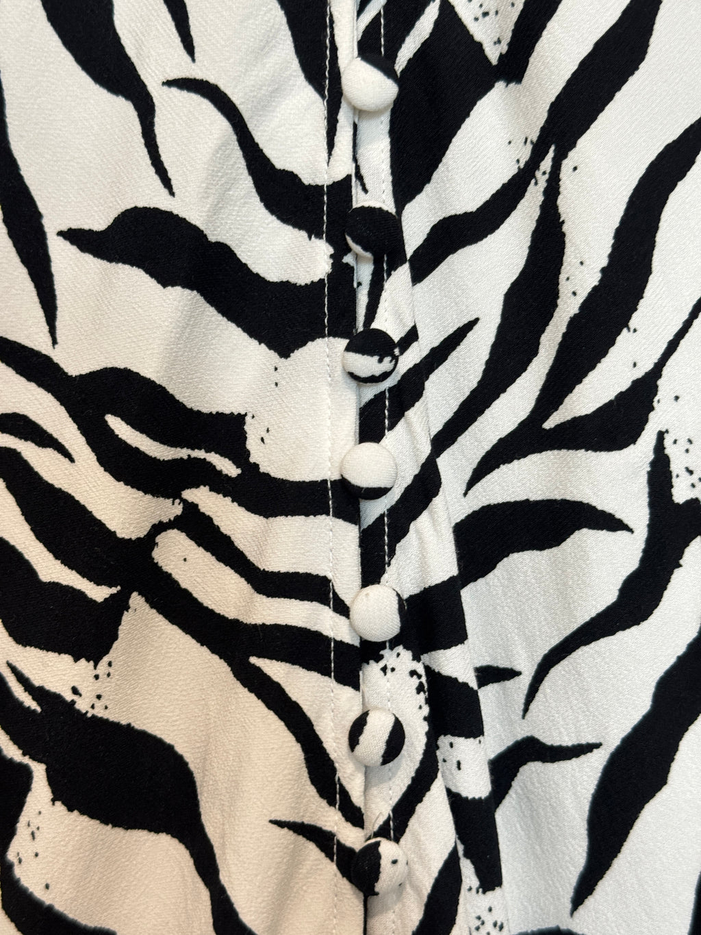 Rixo Zanita Zebra Print Mini Dress Size XXS
