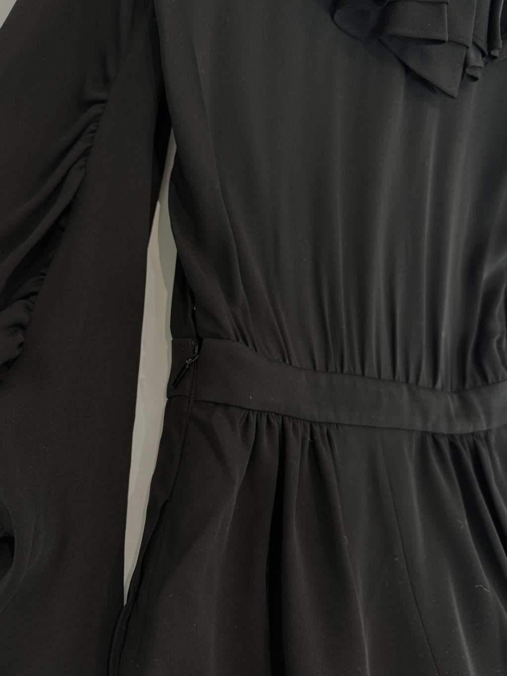 Saint Laurent Silk V-Neck Playsuit Size 6UK