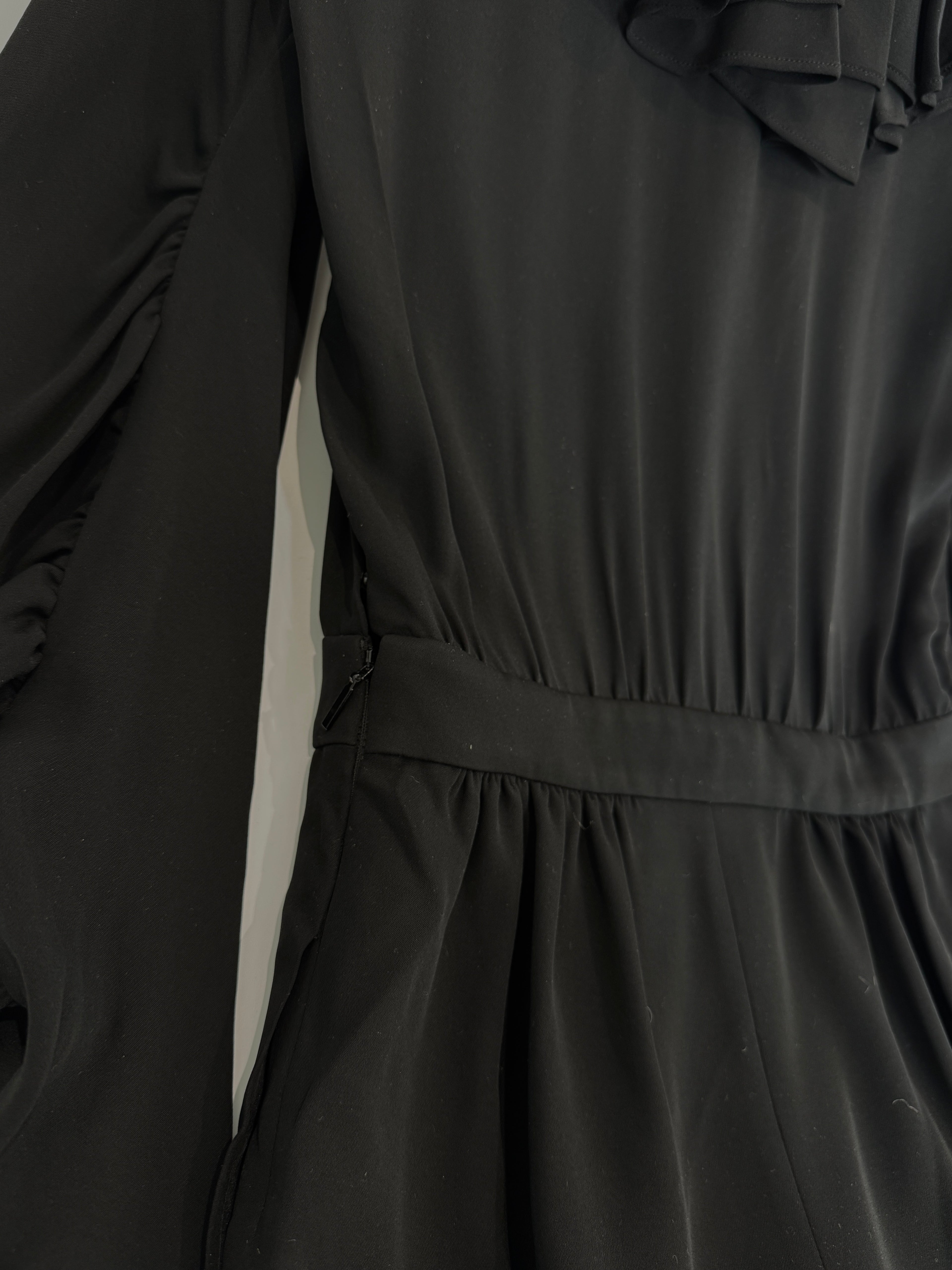 Saint Laurent Silk V-Neck Playsuit Size 6UK