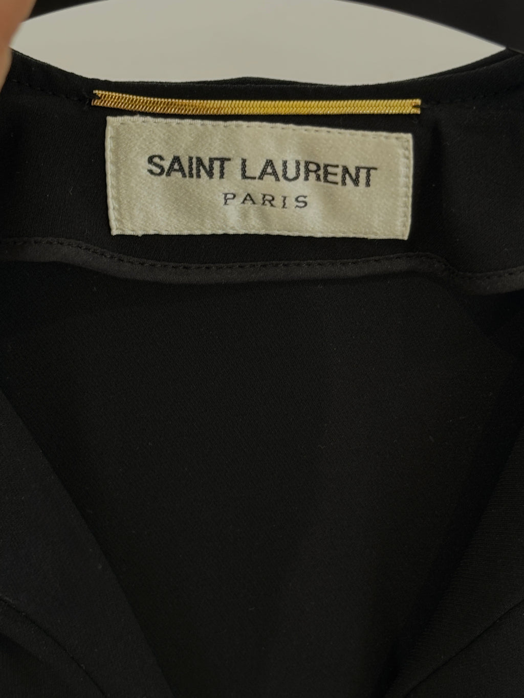 Saint Laurent Silk V-Neck Playsuit Size 6UK