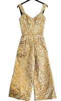 Dolce & Gabanna Metallic Brocade Jumpsuit Size 4 UK
