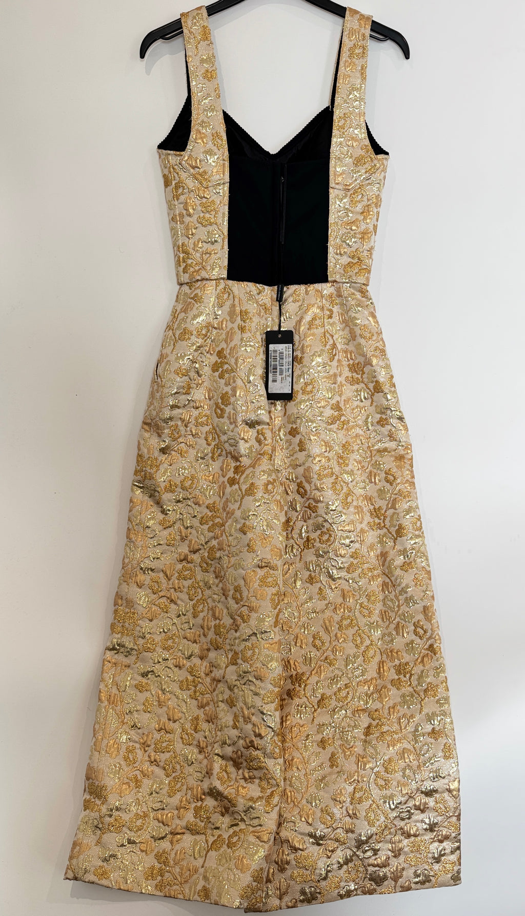 Dolce & Gabanna Metallic Brocade Jumpsuit Size 4 UK