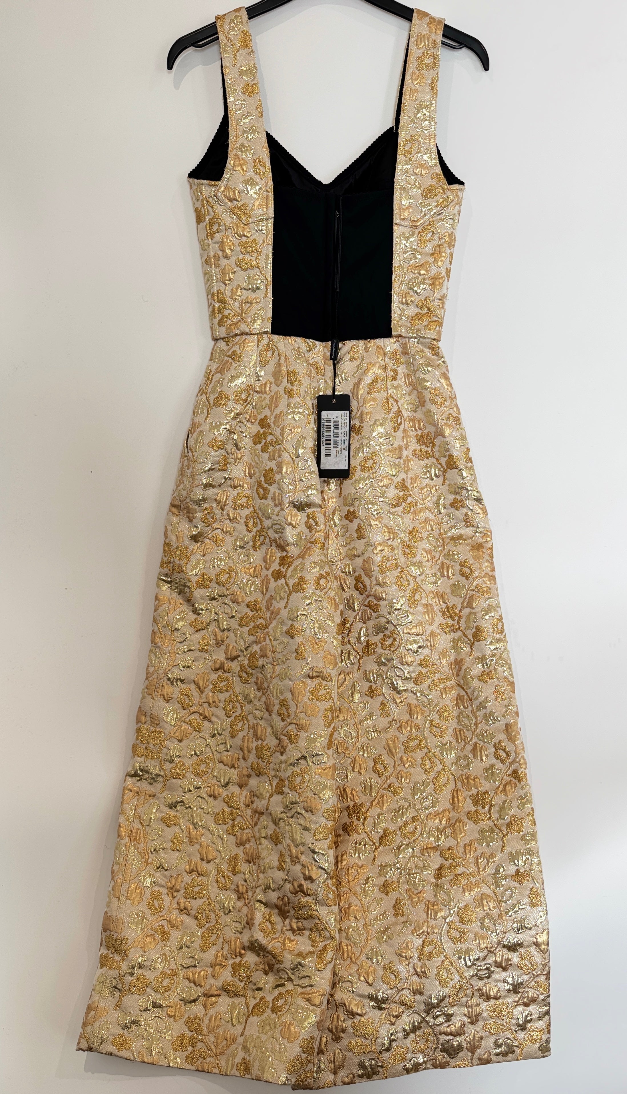 Dolce & Gabanna Metallic Brocade Jumpsuit Size 4 UK