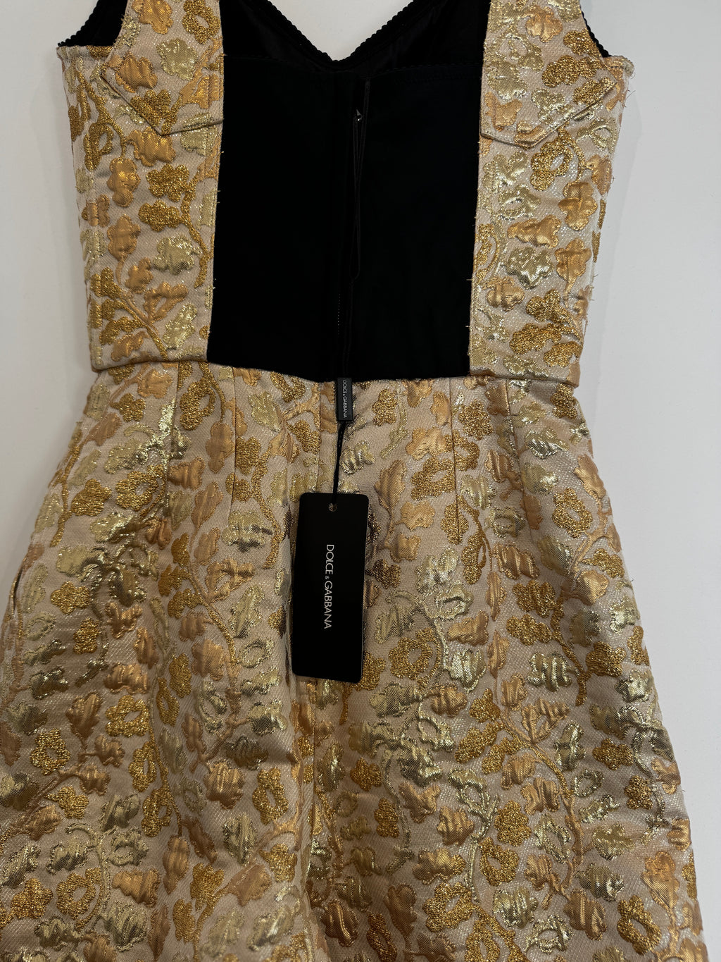 Dolce & Gabanna Metallic Brocade Jumpsuit Size 4 UK
