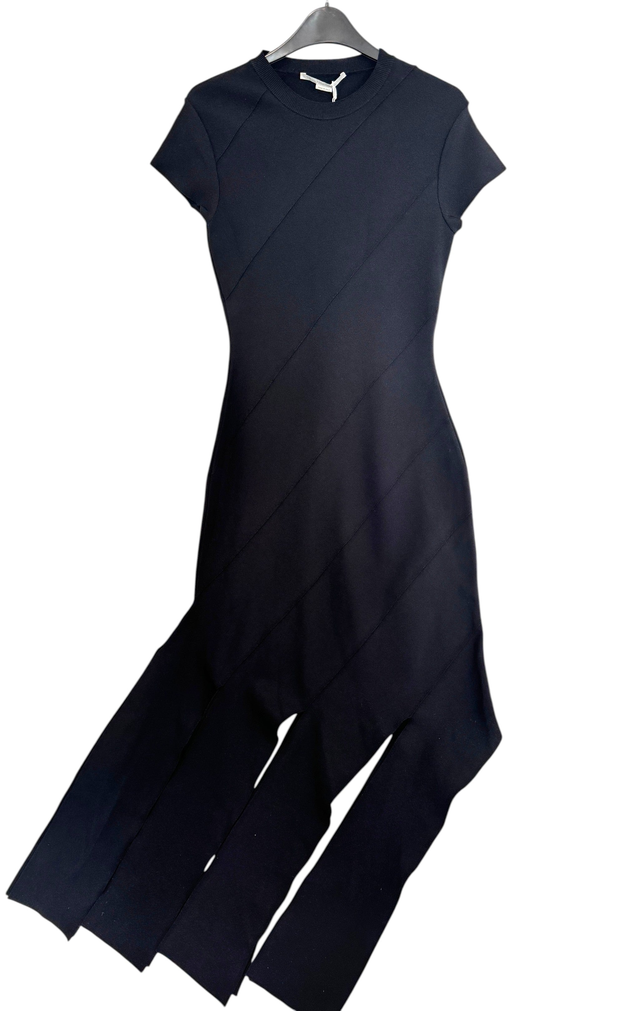 StellaMcCartney Lurex Rib Knit Midi Dress Size 10 UK