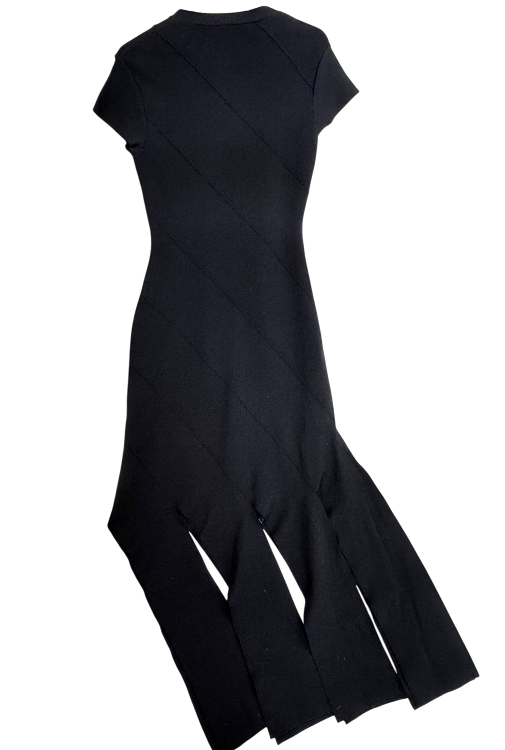 StellaMcCartney Lurex Rib Knit Midi Dress Size 10 UK