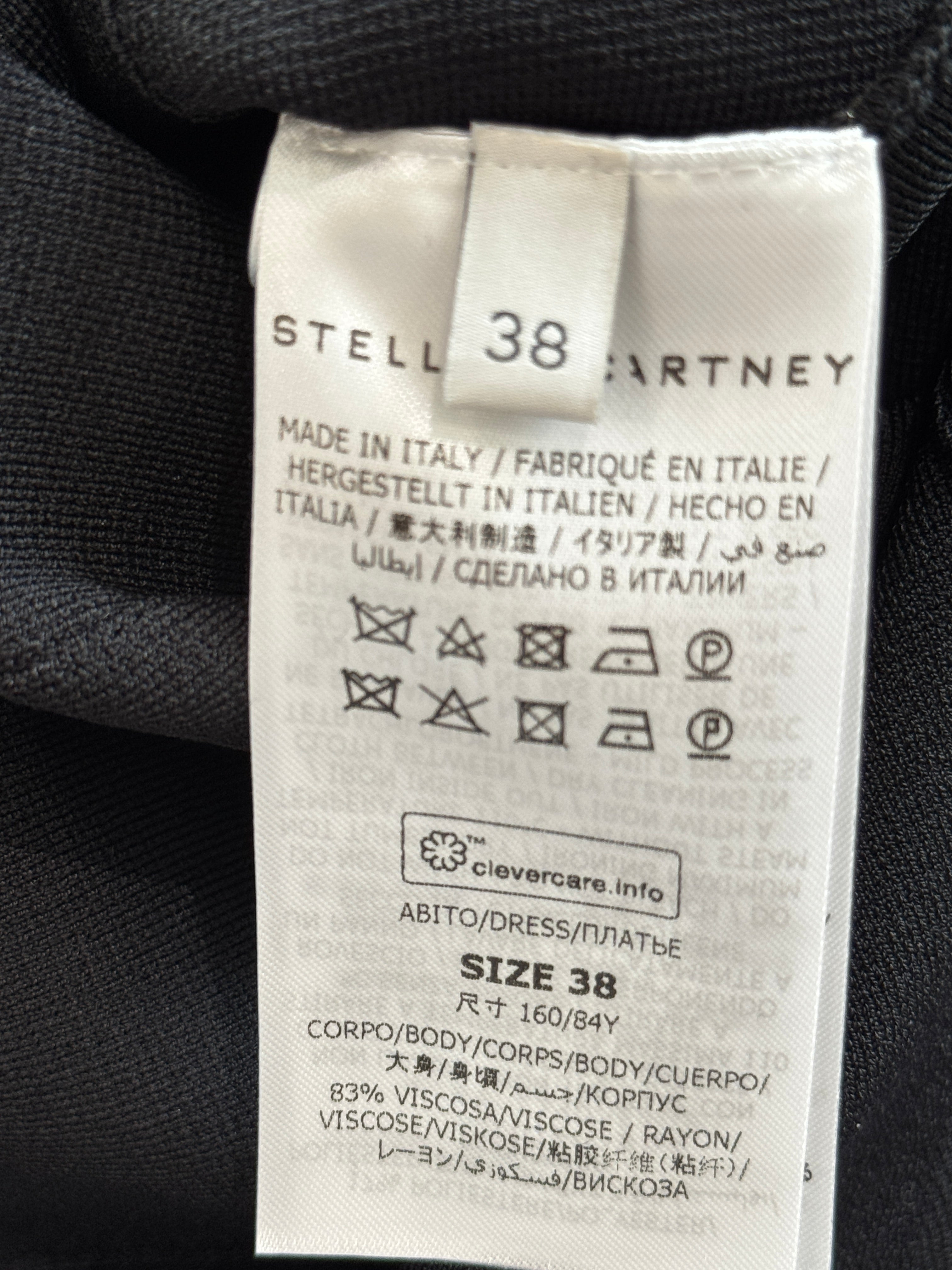 StellaMcCartney Lurex Rib Knit Midi Dress Size 10 UK