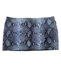 16 Arlington Minerva Snake Skin Effect Leather Mini Skirt Size 12 UK