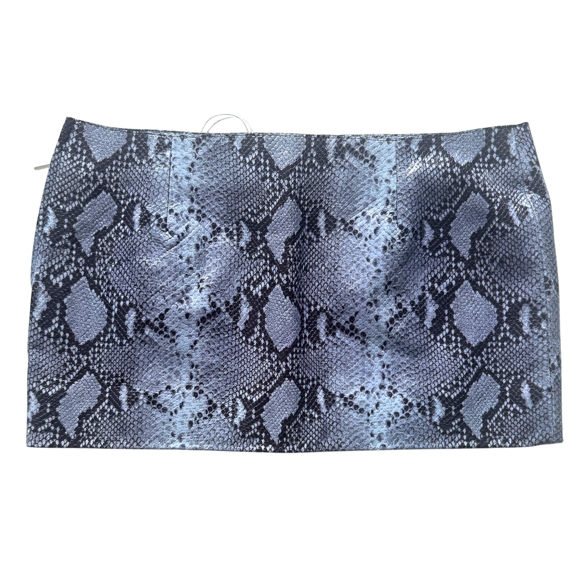 16 Arlington Minerva Snake Skin Effect Leather Mini Skirt Size 12 UK