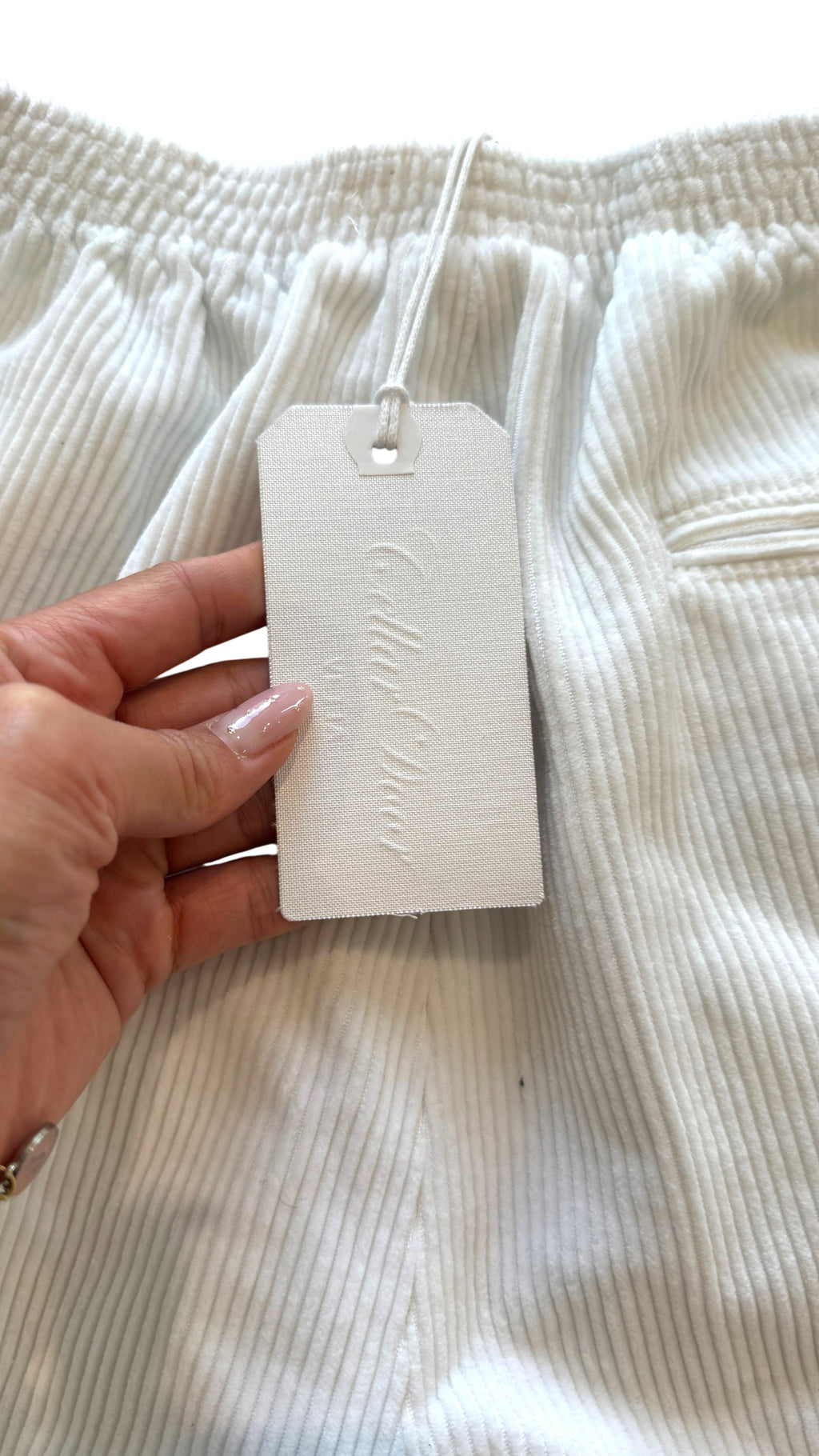 Cellar Door Corduroy White Trousers Size 34W