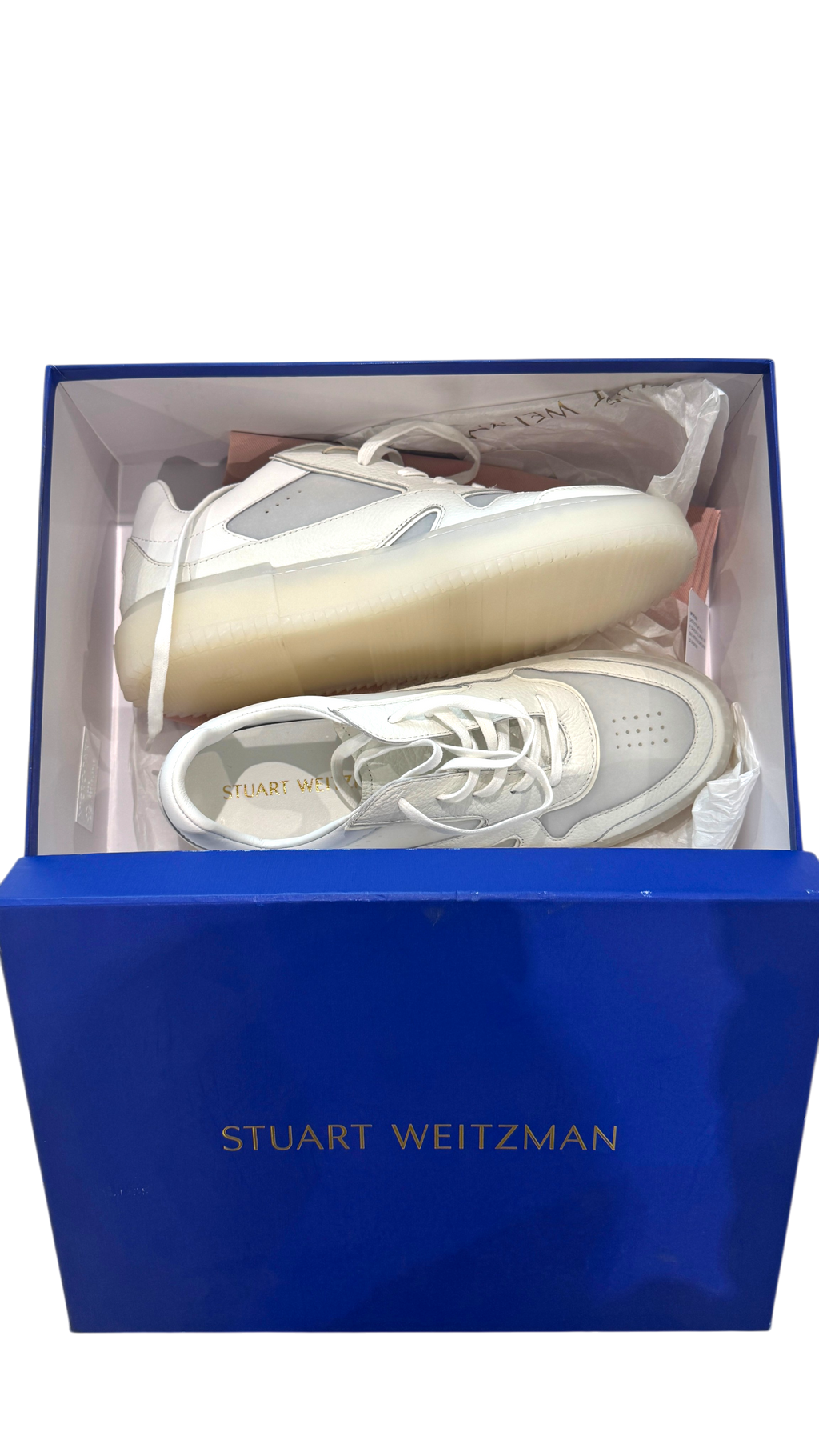Stuart Weitzman Sneakers White Size 10-10.5 UK