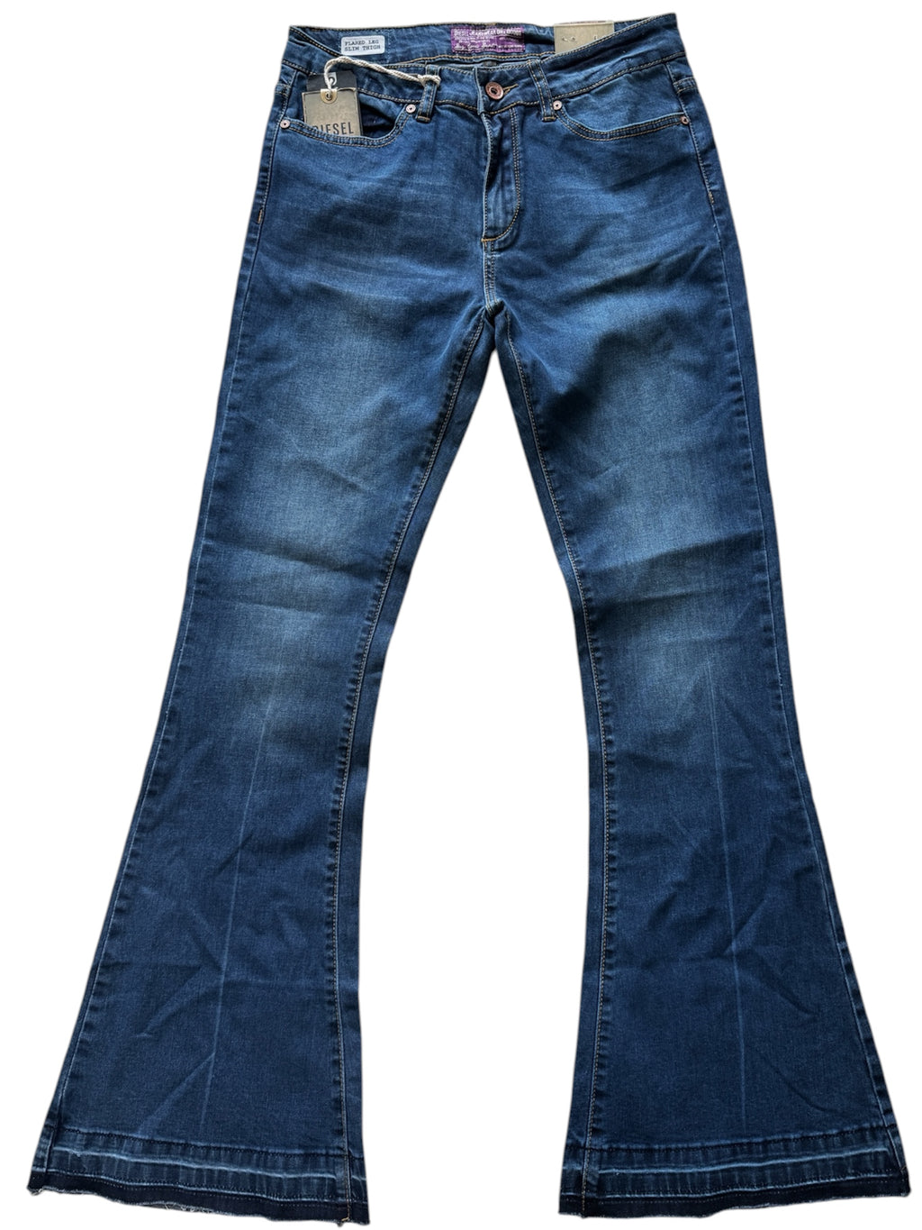 Diesel Dark Blue Bootcut Denim Jeans Size 28W