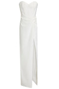 Marchessa Notte Strapless Twisted Stretch Crepe Maxi Dress Size 14 UK