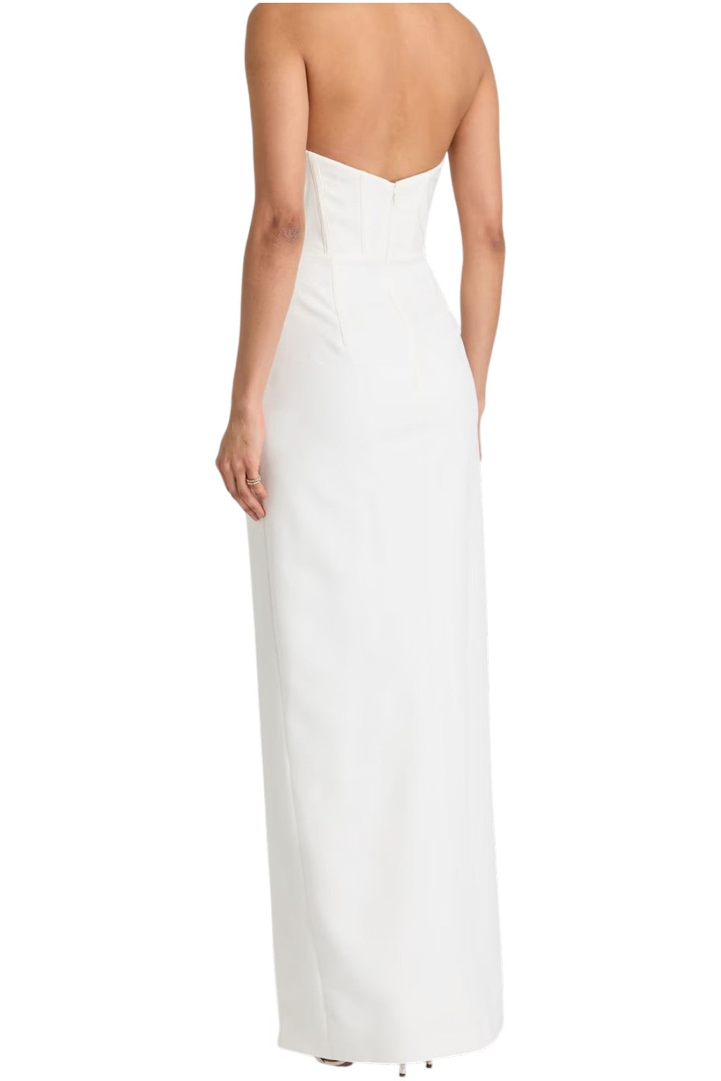 Marchessa Notte Strapless Twisted Stretch Crepe Maxi Dress Size 14 UK